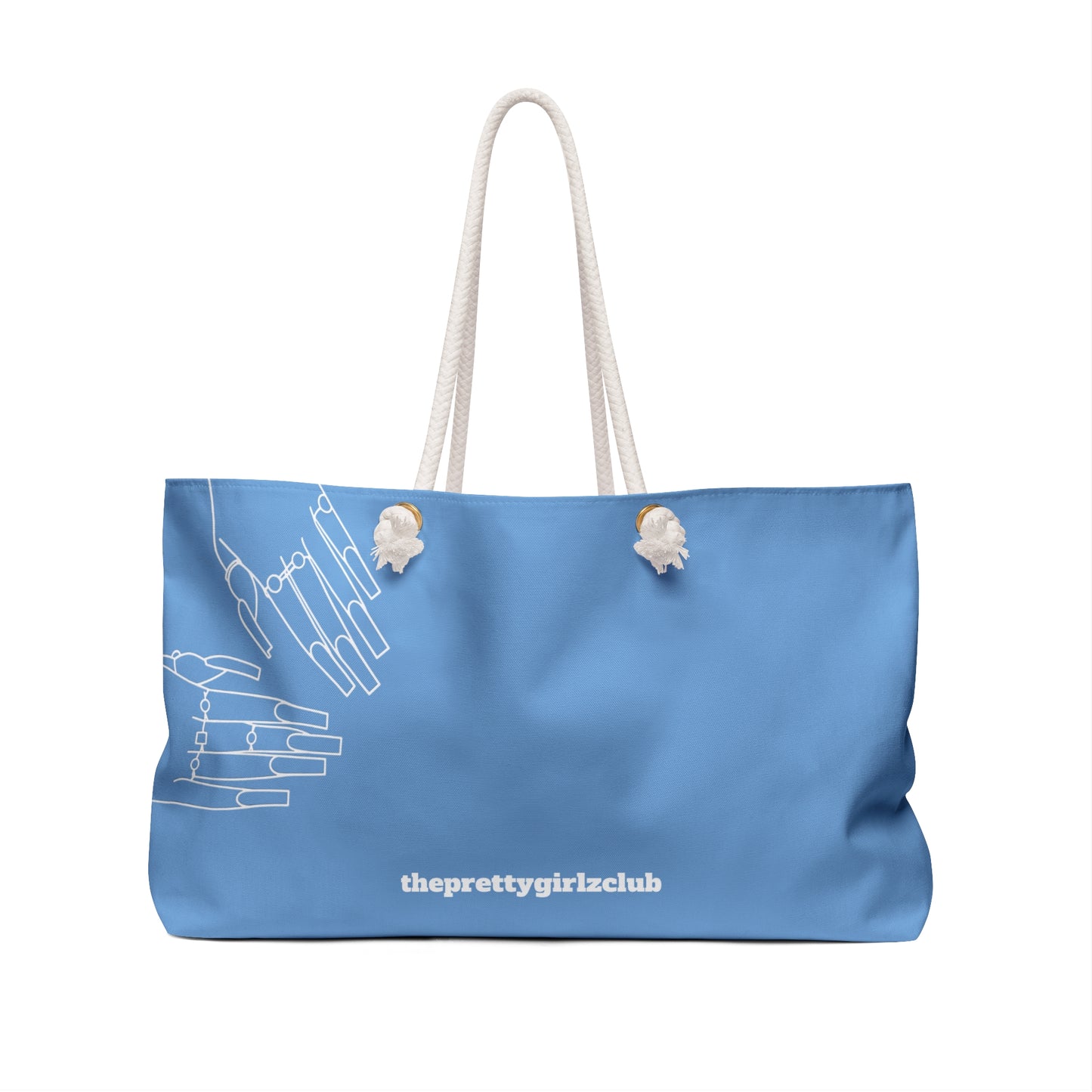 Don’t Worry About It Oversized Tote - Baby Blue