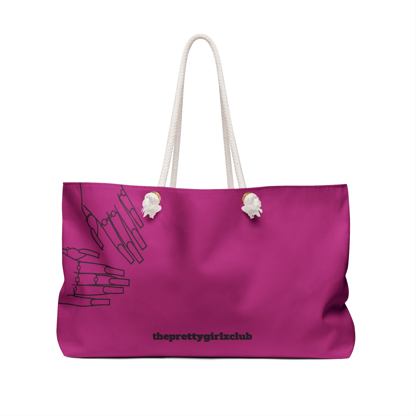 Don’t Worry About It Oversized Tote - Hot Pink