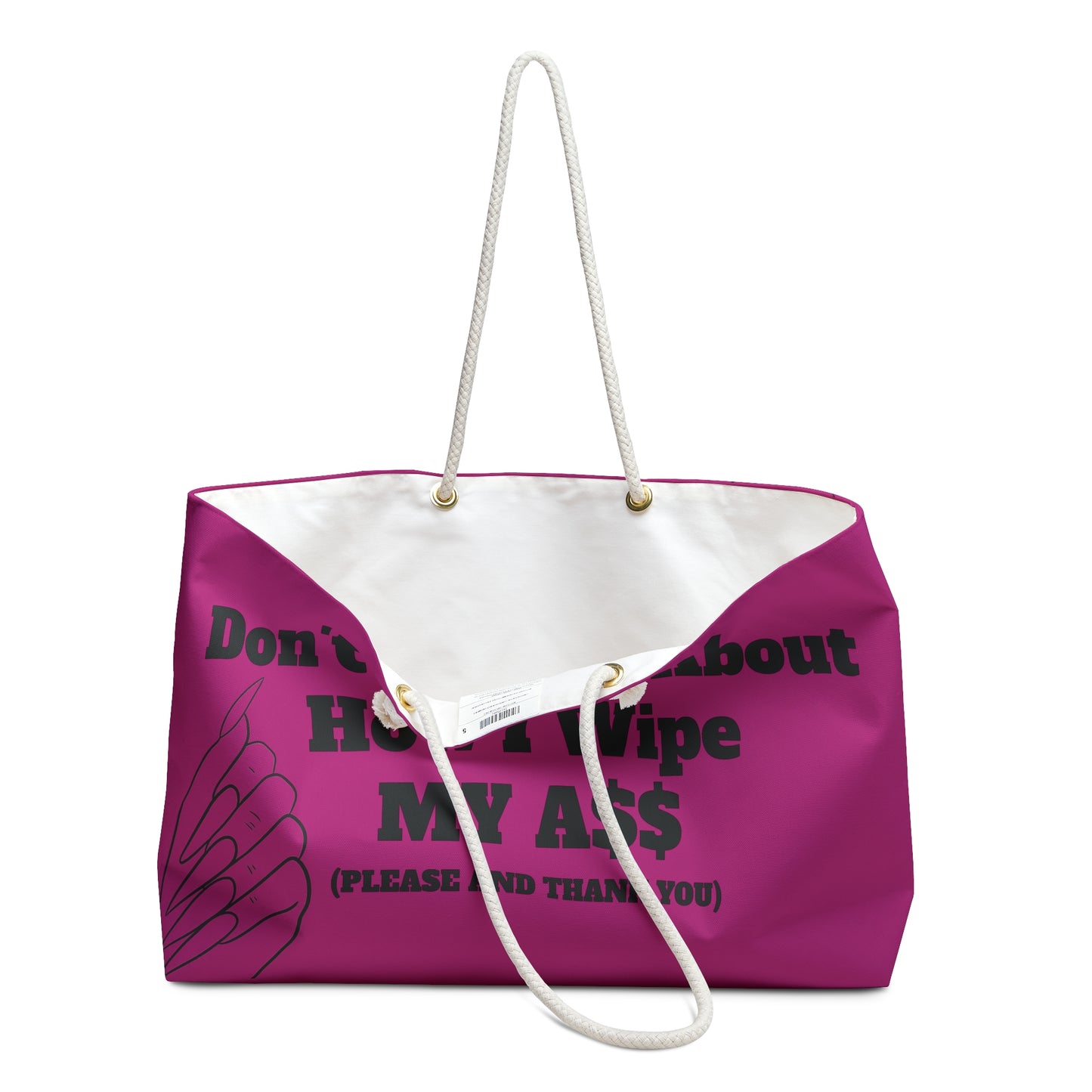 Don’t Worry About It Oversized Tote - Hot Pink