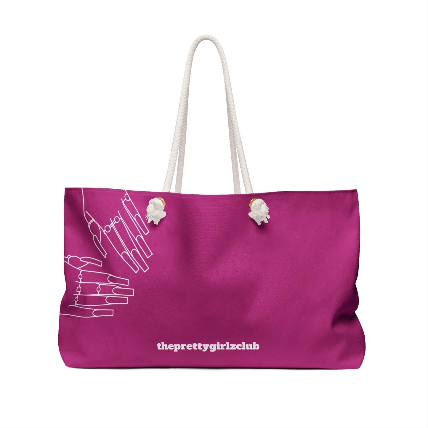 Don’t Worry About It Oversized Tote - Hot Pink