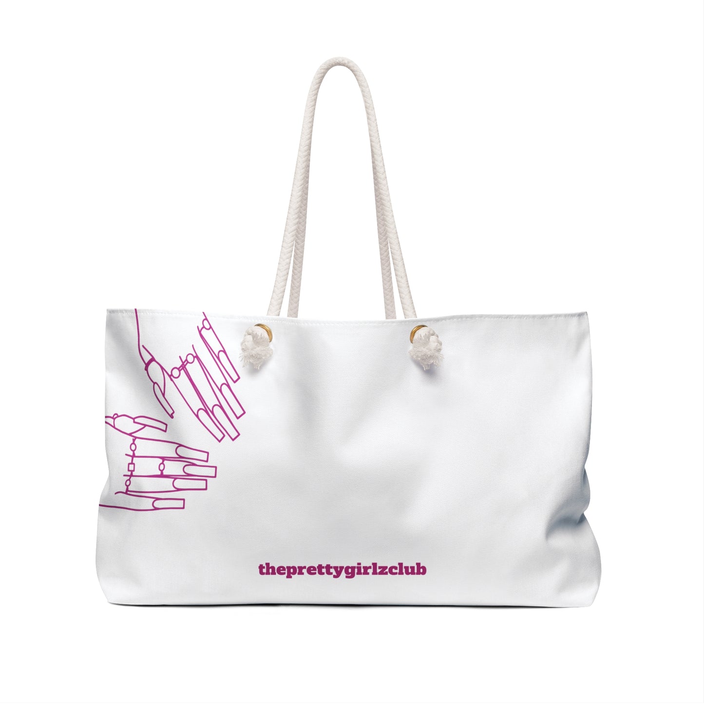 Don’t Worry About It Oversized Tote - White