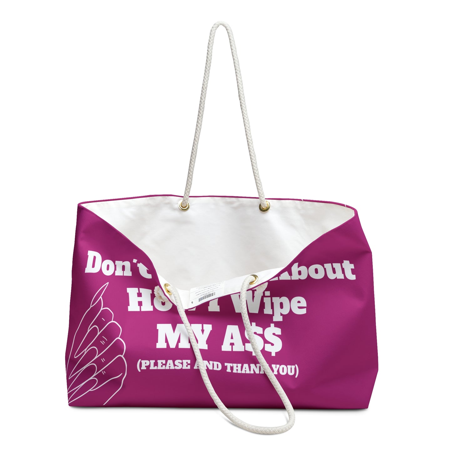 Don’t Worry About It Oversized Tote - Hot Pink