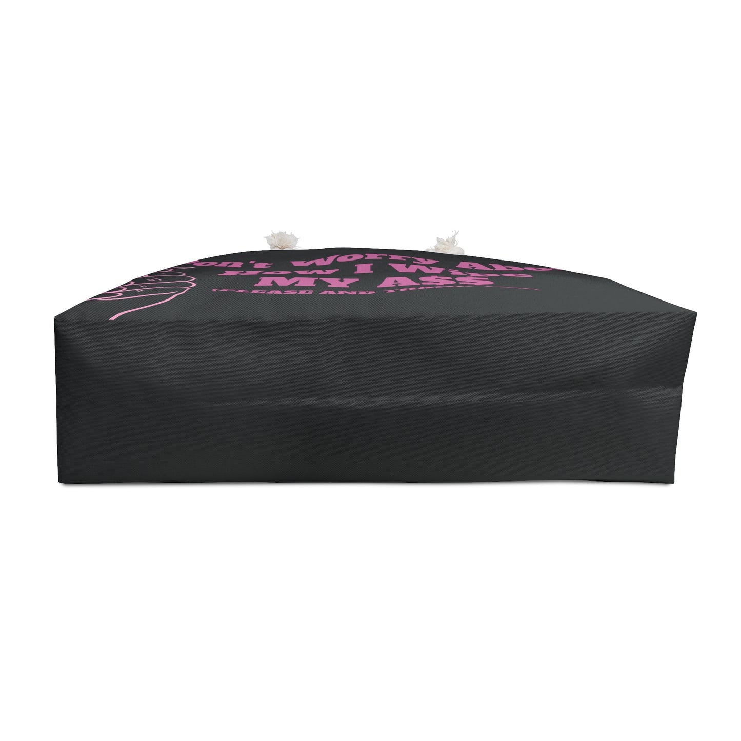 Don’t Worry About It Oversized Tote Bag - Black
