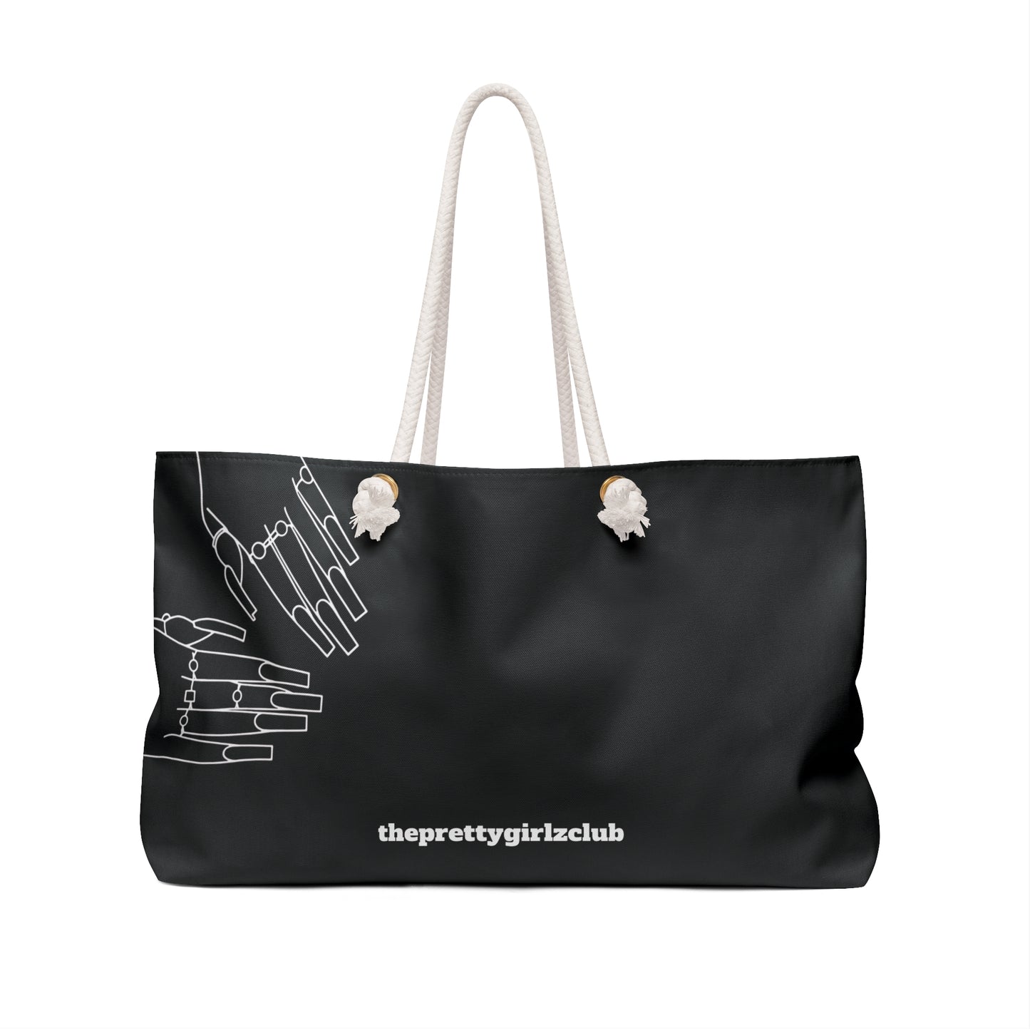 Don’t Worry About It Oversized Tote - Black