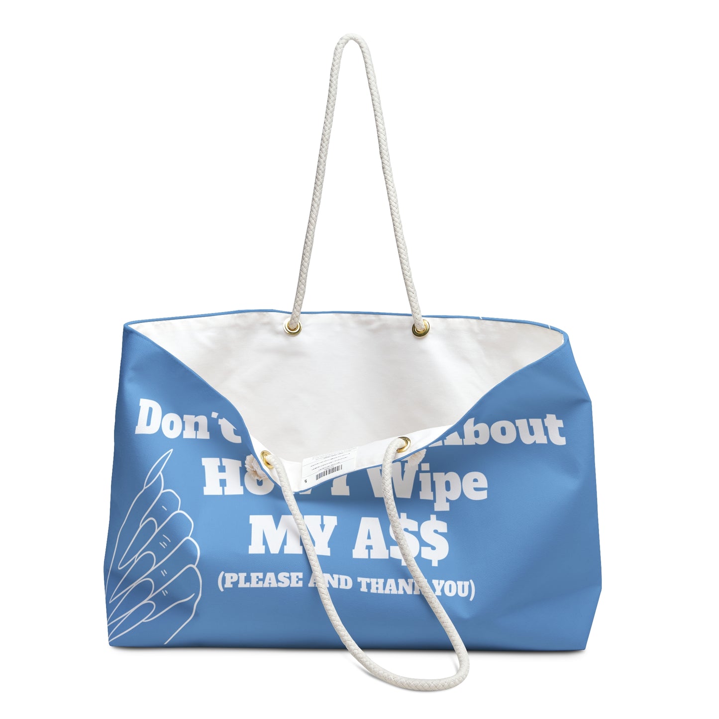 Don’t Worry About It Oversized Tote - Baby Blue