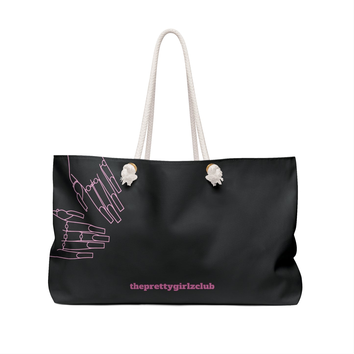 Don’t Worry About It Oversized Tote Bag - Black