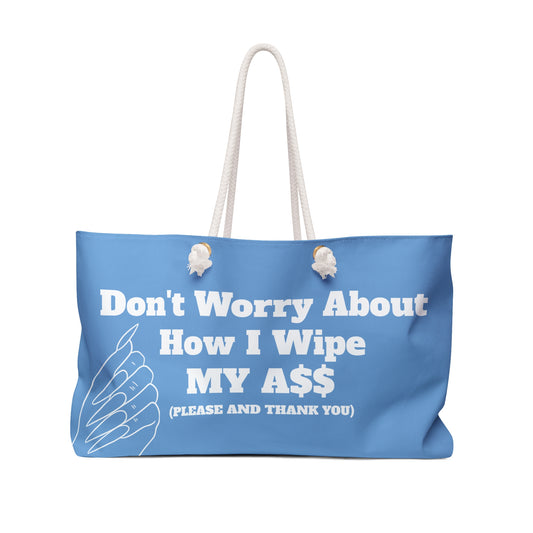 Don’t Worry About It Oversized Tote - Baby Blue