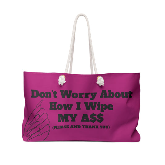 Don’t Worry About It Oversized Tote - Hot Pink