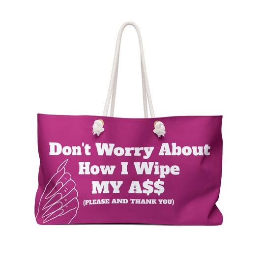 Don’t Worry About It Oversized Tote - Hot Pink